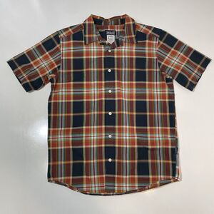 PATAGONIA Men’s Organic Cotton Western Pearl Snap Shirt Plaid Short Sleeve S